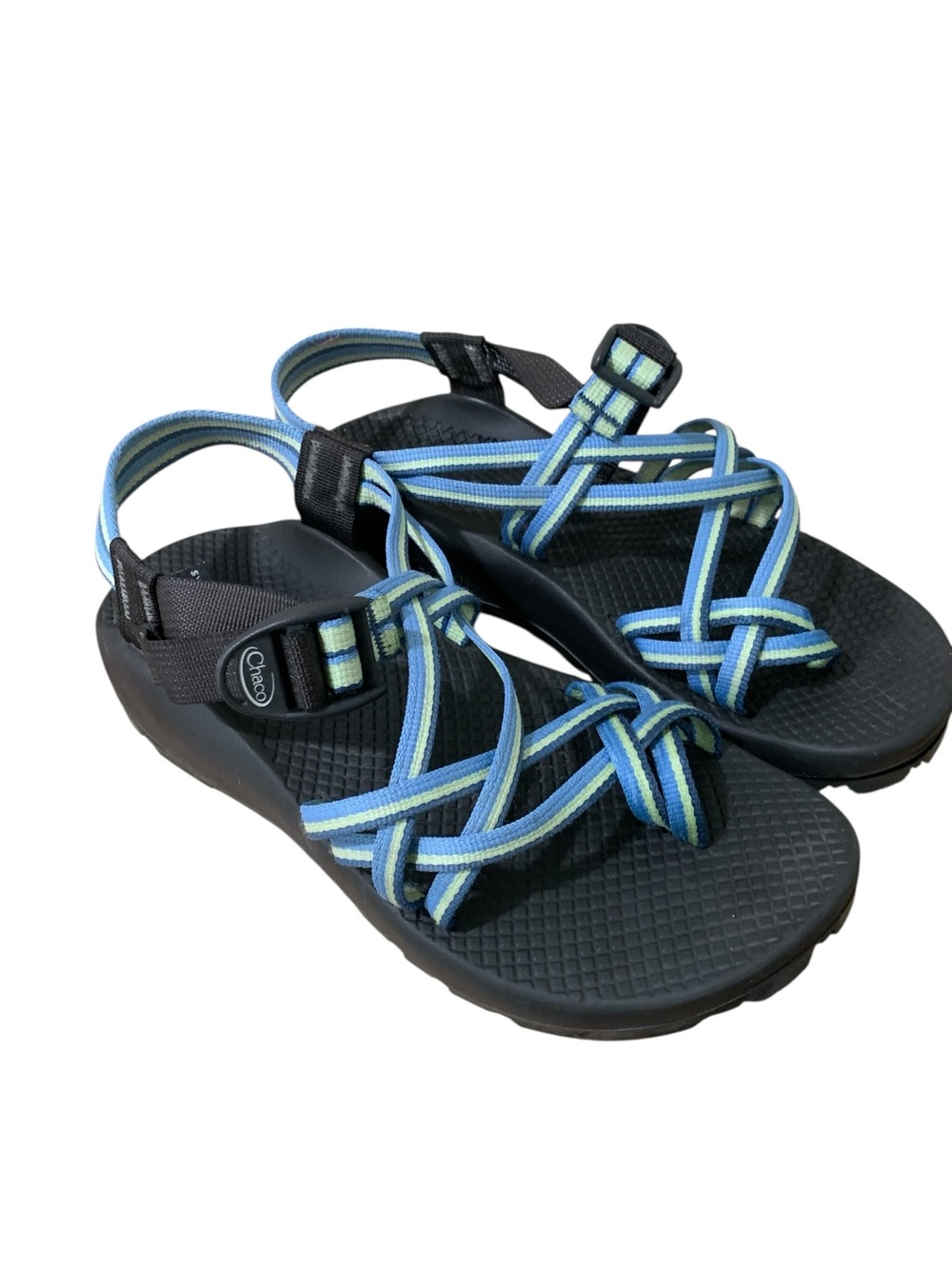 Chaco Adjustable Adventure
ZX2 Blue Green double strap hiking water sandals 8 M